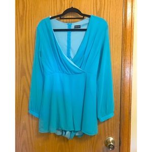 Cute turquoise romper